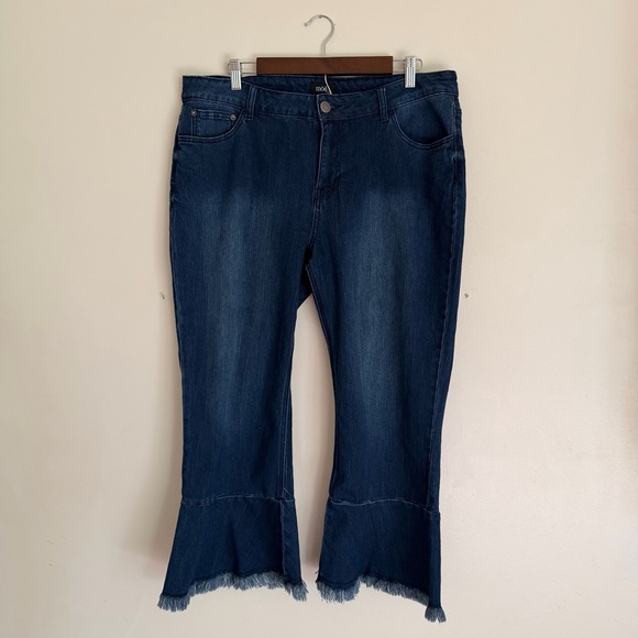 ModX Denim - ModX Frayed Hem Women's Flare Jeans